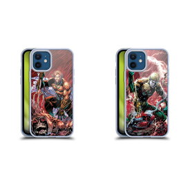 公式ライセンス Aquaman DC Comics コミックブックアート ソフトジェルケース Apple iPhone 電話 スマホケース 全機種対応 グッズ ワイヤレス充電 対応 Qiワイヤレス充電 Qi充電