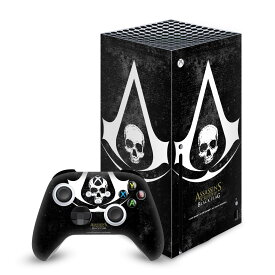 公式ライセンス Assassin's Creed Black Flag ロゴ マット加工　ビニールステッカー スキン　転写シール Xbox Series X/S One X One S スマホケース 全機種対応 グッズ ジョイコン スイッチカバー 任天堂