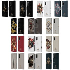 公式ライセンス Assassin's Creed Odyssey アートワーク レザー手帳型ウォレットタイプケース Samsung 電話 2 スマホケース