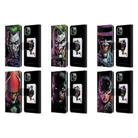 公式ライセンス Batman DC Comics スリー・ジョーカーズ レザー手帳型ウォレットタイプケース Apple iPhone 電話 スマホケース 全機種対応 グッズ