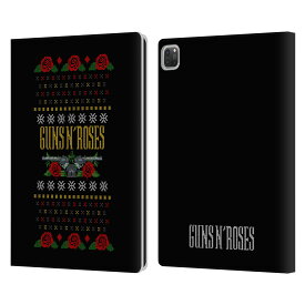 公式ライセンス Guns N' Roses クリスマス レザー手帳型ウォレットタイプケース Apple iPad ガンズ・アンド・ローゼズ ガンズ アンド ローゼズ アメリカ ロックバンド ロック 洋楽 スマホケース