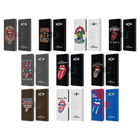 公式ライセンス The Rolling Stones キーアート レザー手帳型ウォレットタイプケース Samsung 電話 3 ザ・ローリング・ストーンズ ローリング・ストーンズ ローリング ストーンズ ベロ・マーク