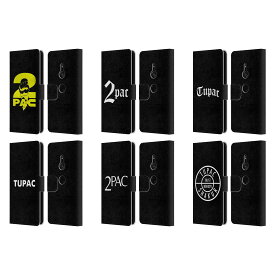公式ライセンス Tupac Shakur ロゴ レザー手帳型ウォレットタイプケース Sony 電話 1 スマホケース 全機種対応 グッズ
