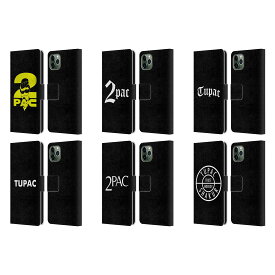 公式ライセンス Tupac Shakur ロゴ レザー手帳型ウォレットタイプケース Apple iPhone 電話 スマホケース 全機種対応 グッズ