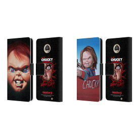 公式ライセンス Child's Play キーアート III レザー手帳型ウォレットタイプケース Motorola 電話 チャイルド・プレイ チャイルド プレイ チャッキー アメリカ映画 ホラー映画 スマホケース