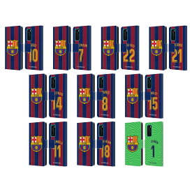 公式ライセンス FC Barcelona 2020/21 プレイヤーズ・ホームキット グループ1 レザー手帳型ウォレットタイプケース Huawei 電話 4 FCバルセロナ FCB サポーター フットサル クラブチーム バルセロナ