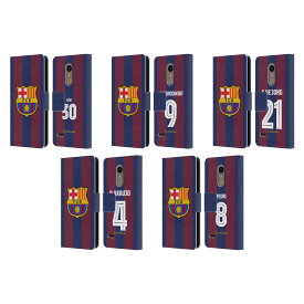 公式ライセンス FC Barcelona 2023/24 プレイヤーズ・ホームキット レザー手帳型ウォレットタイプケース LG 電話 FCバルセロナ FCB サポーター フットサル クラブチーム バルセロナ スペイン 部活