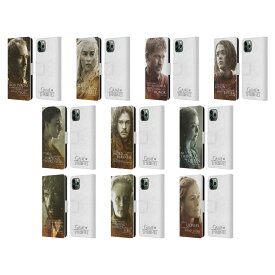 公式ライセンス HBO Game of Thrones キャラクター・ポートレート レザー手帳型ウォレットタイプケース Apple iPhone 電話 スマホケース 全機種対応 グッズ