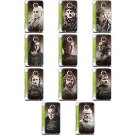 公式ライセンス HBO Game of Thrones キャラクター・クオーツ ソフトジェルケース Motorola 電話 スマホケース 全機種対応 グッズ ワイヤレス充電 対応 Qiワイヤレス充電 Qi充電