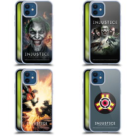 公式ライセンス Injustice Gods Among Us キーアート ソフトジェルケース Apple iPhone 電話 スマホケース 全機種対応 グッズ ワイヤレス充電 対応 Qiワイヤレス充電 Qi充電