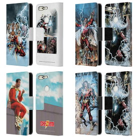 公式ライセンス Justice League DC Comics シャザム・コミックブック・アート レザー手帳型ウォレットタイプケース Google 電話 スマホケース 全機種対応 グッズ