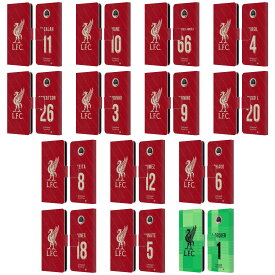 公式ライセンス Liverpool Football Club 2021/22 プレイヤーズ・ホームキット グループ1 レザー手帳型ウォレットタイプケース Motorola 電話 スマホケース 全機種対応 グッズ