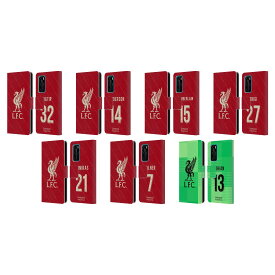 公式ライセンス Liverpool Football Club 2021/22 プレイヤーズ・ホームキット グループ2 レザー手帳型ウォレットタイプケース Huawei 電話 4 スマホケース 全機種対応 グッズ