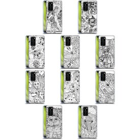 公式ライセンス Mad Dog Art Gallery B&W ドゥードル ソフトジェルケース Huawei 電話 4 スマホケース 全機種対応 グッズ ワイヤレス充電 対応 Qiワイヤレス充電 Qi充電