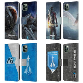 公式ライセンス EA Bioware Mass Effect アンドロメダ・グラフィックス レザー手帳型ウォレットタイプケース Apple iPhone 電話 スマホケース 全機種対応 グッズ
