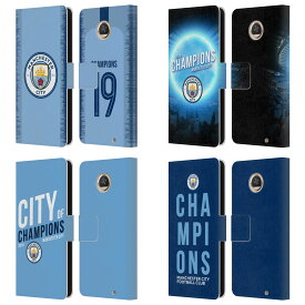 公式ライセンス Manchester City Man City FC 2019チャンピオンズ レザー手帳型ウォレットタイプケース Motorola 電話 マンチェスター・シティ マンチェスター シティ マンC UEFA サポーター サッカー