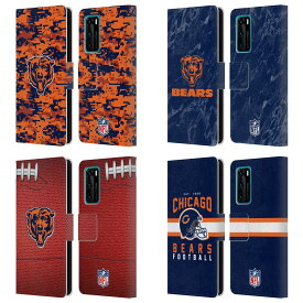 公式ライセンス NFL Chicago Bears Graphics レザー手帳型ウォレットタイプケース Huawei 電話 4 スマホケース 全機種対応 グッズ