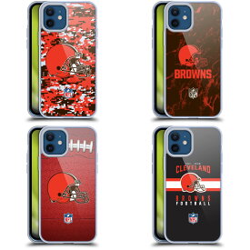 公式ライセンス NFL Cleveland Browns Graphics ソフトジェルケース Apple iPhone 電話 スマホケース 全機種対応 グッズ ワイヤレス充電 対応 Qiワイヤレス充電 Qi充電