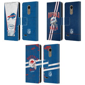 公式ライセンス NFL Buffalo Bills Logo Art レザー手帳型ウォレットタイプケース LG 電話 スマホケース 全機種対応 グッズ