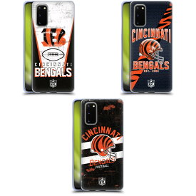 公式ライセンス NFL Cincinnati Bengals Logo Art ソフトジェルケース Samsung 電話 1 スマホケース 全機種対応 グッズ ワイヤレス充電 対応 Qiワイヤレス充電 Qi充電