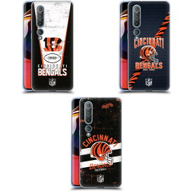 公式ライセンス NFL Cincinnati Bengals Logo Art ソフトジェルケース Xiaomi 電話 スマホケース 全機種対応 グッズ ワイヤレス充電 対応 Qiワイヤレス充電 Qi充電