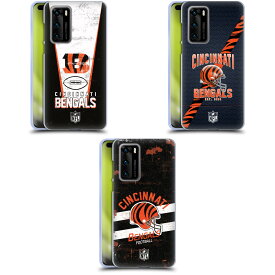 公式ライセンス NFL Cincinnati Bengals Logo Art ソフトジェルケース Huawei 電話 4 スマホケース 全機種対応 グッズ ワイヤレス充電 対応 Qiワイヤレス充電 Qi充電