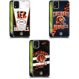 公式ライセンス NFL Cincinnati Bengals Logo Art ソフトジェルケース LG 電話 スマホケース 全機種対応 グッズ ワイヤレス充電 対応 Qiワイヤレス充電 Qi充電
