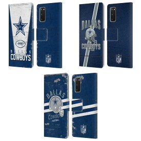 公式ライセンス NFL Dallas Cowboys Logo Art レザー手帳型ウォレットタイプケース Samsung 電話 1 スマホケース 全機種対応 グッズ