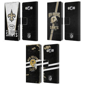 公式ライセンス NFL New Orleans Saints Logo Art レザー手帳型ウォレットタイプケース Samsung 電話 3 スマホケース 全機種対応 グッズ