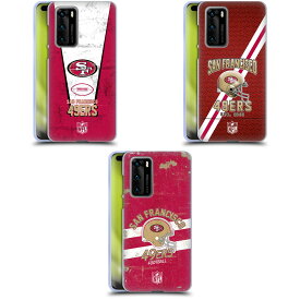 公式ライセンス NFL San Francisco 49ers Logo Art ソフトジェルケース Huawei 電話 4 スマホケース 全機種対応 グッズ ワイヤレス充電 対応 Qiワイヤレス充電 Qi充電