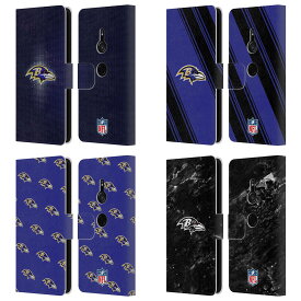 公式ライセンス NFL Baltimore Ravens Artwork レザー手帳型ウォレットタイプケース Sony 電話 1 スマホケース 全機種対応 グッズ