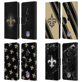 公式ライセンス NFL New Orleans Saints Artwork レザー手帳型ウォレットタイプケース Sony 電話 1 スマホケース 全機種対応 グッズ