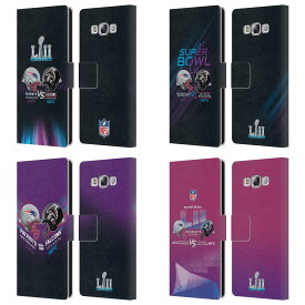 公式ライセンス NFL 2018 SUPER BOWL LII VERSUS レザー手帳型ウォレットタイプケース Samsung 電話 3 スマホケース 全機種対応 グッズ