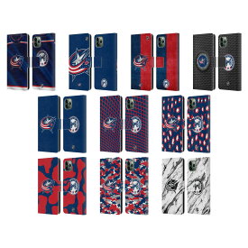 公式ライセンス NHL コロンバス・ブルージャケッツ レザー手帳型ウォレットタイプケース Apple iPhone 電話 スマホケース 全機種対応 グッズ