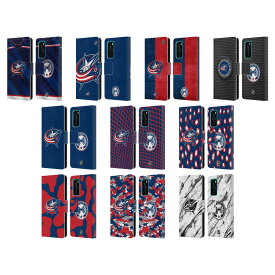 公式ライセンス NHL コロンバス・ブルージャケッツ レザー手帳型ウォレットタイプケース Huawei 電話 4 スマホケース 全機種対応 グッズ
