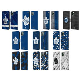 公式ライセンス NHL トロント・メイプルリーフス レザー手帳型ウォレットタイプケース Apple iPhone 電話 スマホケース 全機種対応 グッズ