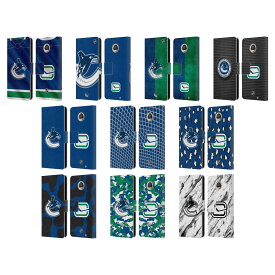 公式ライセンス NHL バンクーバー・カナックス レザー手帳型ウォレットタイプケース Motorola 電話 スマホケース 全機種対応 グッズ