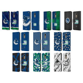 公式ライセンス NHL バンクーバー・カナックス レザー手帳型ウォレットタイプケース LG 電話 スマホケース 全機種対応 グッズ