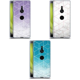 公式ライセンス Nature Magick Metallic Geometric Cube Marble ソフトジェルケース Sony 電話 1 スマホケース 全機種対応 グッズ ワイヤレス充電 対応 Qiワイヤレス充電 Qi充電