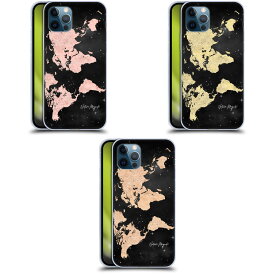 公式ライセンス Nature Magick World Map Rose Gold Glitter ソフトジェルケース Apple iPhone 電話 スマホケース 全機種対応 グッズ ワイヤレス充電 対応 Qiワイヤレス充電 Qi充電