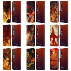 公式ライセンス Piya Wannachaiwong ドラゴンズ・オブ・ファイア レザー手帳型ウォレットタイプケース Xiaomi 電話 スマホケース 全機種対応 グッズ
