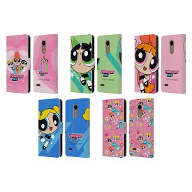 公式ライセンス The Powerpuff Girls グラフィック レザー手帳型ウォレットタイプケース LG 電話 パワーパフガールズ パワパフ パワパフZ PPG カートゥーン ネットワーク バターカップ ブロッサム