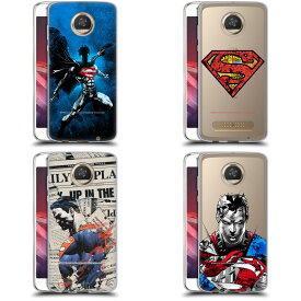 公式ライセンス Superman DC Comics 80th アニバーサリー ソフトジェルケース Motorola 電話 DCコミックス スーパーマン スーパーヒーロー スーパーガール アメコミ スマホケース 全機種対応 グッズ