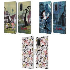 公式ライセンス The Grim Adventures of Billy & Mandy グラフィック レザー手帳型ウォレットタイプケース Samsung 電話 1 スマホケース 全機種対応 グッズ