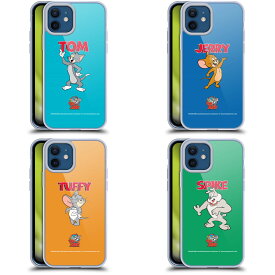 公式ライセンス Tom and Jerry キャラクター ソフトジェルケース Apple iPhone 電話 トムとジェリー トム ジェリー トムジェリ トムアンドジェリー タフィー スパイク スマホケース 全機種対応