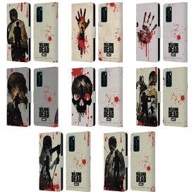公式ライセンス AMC The Walking Dead シルエット レザー手帳型ウォレットタイプケース Huawei 電話 4 スマホケース 全機種対応 グッズ