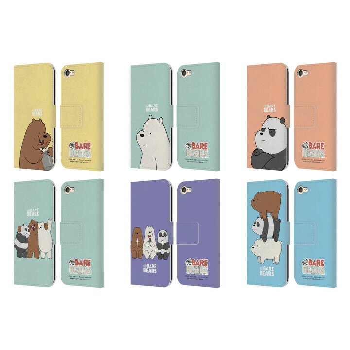 楽天市場 公式ライセンス We Bare Bears キャラクターアート レザー手帳型ウォレットタイプケース Apple Ipod Touch Mp3 スマホケース Ecell