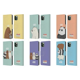 公式ライセンス We Bare Bears キャラクターアート レザー手帳型ウォレットタイプケース Apple iPhone 電話 スマホケース 全機種対応 グッズ