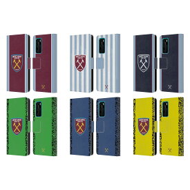 公式ライセンス West Ham United FC 2021/22 クレスト・キット レザー手帳型ウォレットタイプケース Huawei 電話 4 スマホケース 全機種対応 グッズ