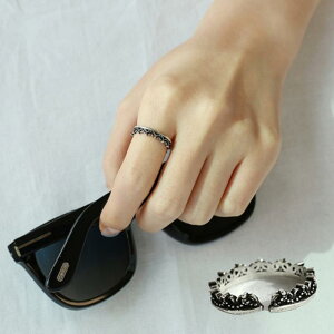 指輪 リング オープンリング シルバー925 アクセサリー レディース 女性 クラウン 王冠 かわいい おしゃれ ギフト プレゼント